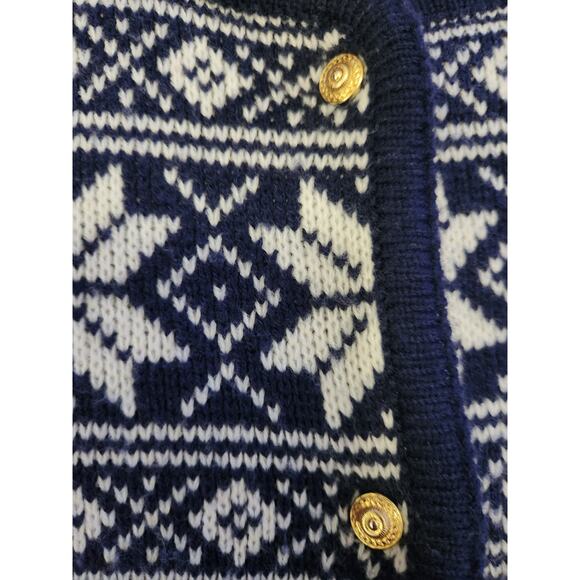 Crystal Kobe vintage womans button-up cardigan sweater size Large petite - Picture 4 of 4